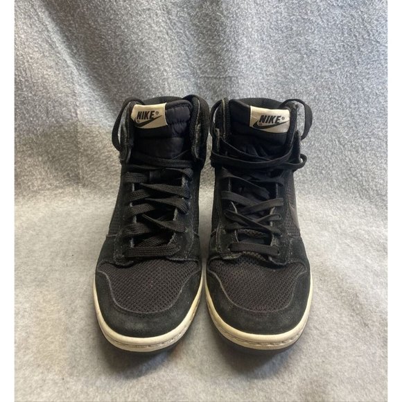 NIKE Dunk Sky High Essential Black TENNIS SHOES Sz 7 sneakers 2013 644877-001 - Picture 2 of 9